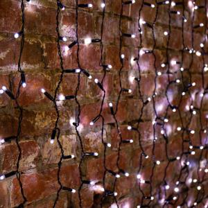 Гирлянда Светодиодный Дождь 2х1,5м, 300 LED БЕЛЫЙ, черный ПВХ, IP65, эффект мерцания, 230В соединяется NEON-NIGHT (нужен шнур питания 303-500)  в Москве