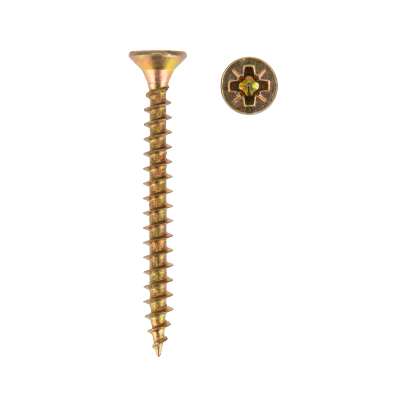 Саморез универсальный KRANZ 3х40, желтый цинк, короб (200 шт./уп.) в Самаре