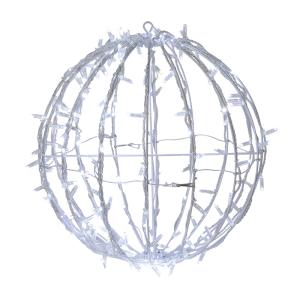 Шар светодиодный 230V, диаметр 50 см, 200 светодиодов, эффект мерцания, цвет белый NEON-NIGHT  в Самаре