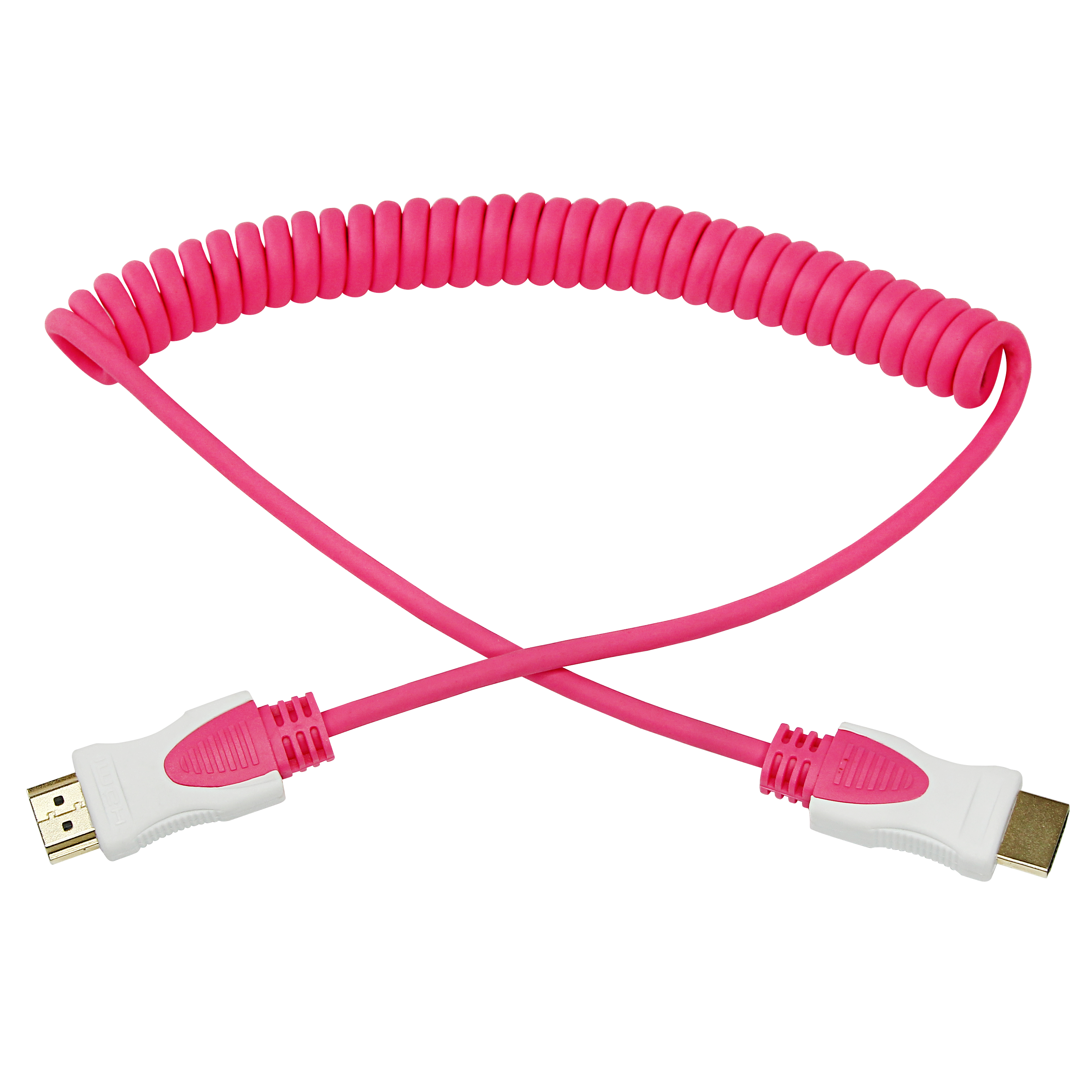 Шнур HDMI - HDMI 1.4, 2м, Gold, витой, розовый REXANT  в Самаре