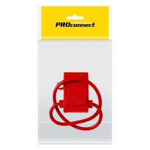 Держатель предохранителя PROconnect, тип вилочный, красный, 1 шт., пакет БОПП  в Самаре