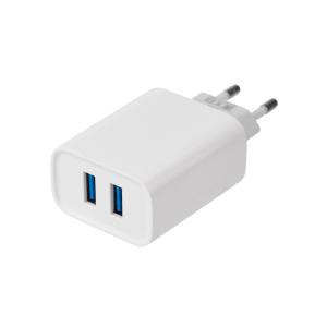 Сетевое зарядное устройство для iPhone/iPad REXANT 2 x USB, 5V, 2.4 A, белое  в Самаре
