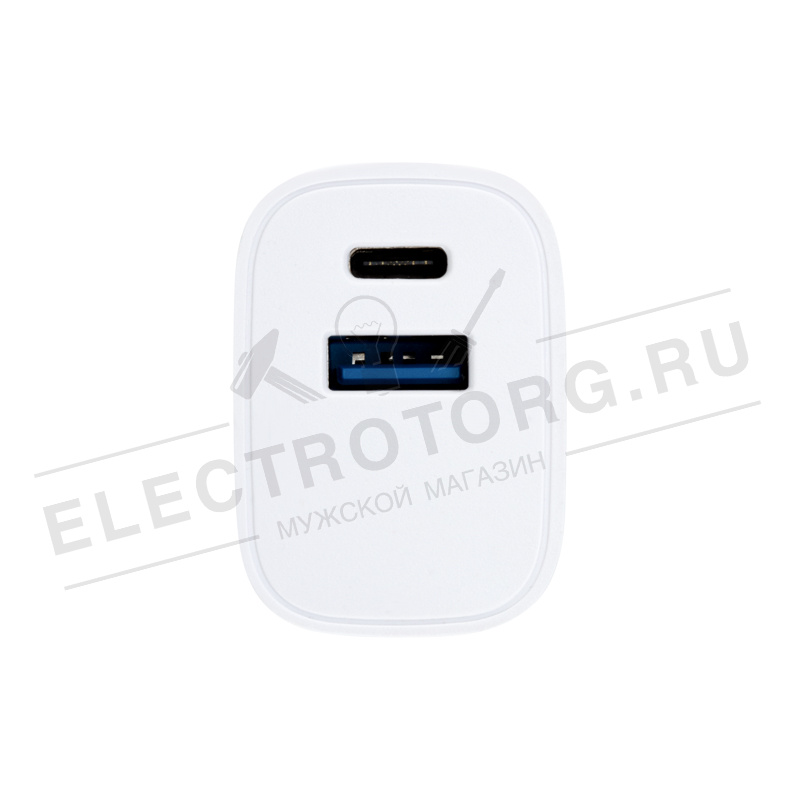 Сетевое зарядное устройство REXANT USB + Type-C, 5V, 2.4 A, белое в Самаре
