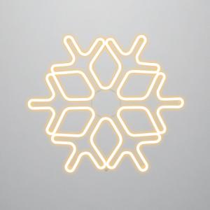 Фигура Снежинка из гибкого неона, 60х60 см, цвет свечения теплый белый NEON-NIGHT