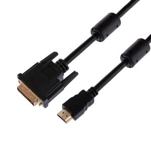 Шнур HDMI - DVI-D, 3м, Gold, с фильтрами REXANT  в Самаре