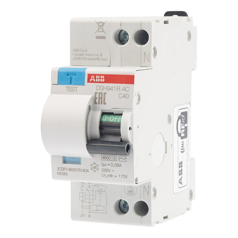 Автоматический выключатель дифференциального тока 2P 40А 30mA 4,5кА 230В (АВДТ) DSH941R AC-C40/0,03 ABB  в Самаре