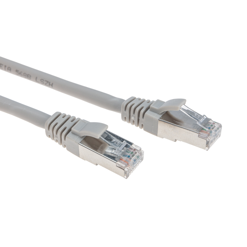 Патч-корд F/UTP, CAT 5e, RJ45-RJ45, 26AWG, LSZH, серый, 0,5м REXANT в Самаре