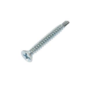 Саморез оконный KRANZ сверло, 3.9х32, белый цинк, упаковка поставщика ( 9 000шт. )