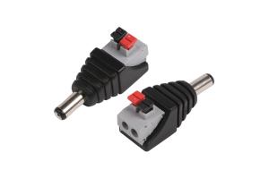 Разъем питания DCштекер 2,1х5,5мм с быстрозажимной колодкой REXANT