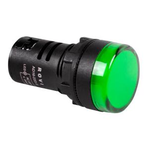 Индикатор Ø30 220V зеленый LED (RWE-618) REXANT  в Самаре