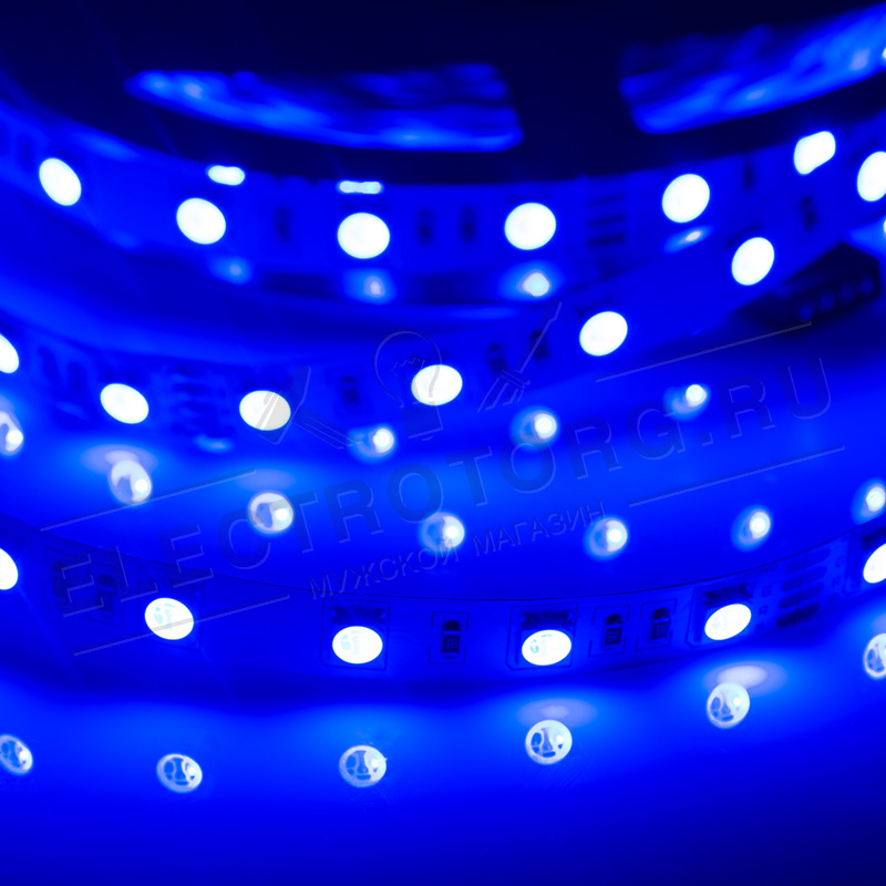 LED лента 5м 24 В, 10 мм, IP23, SMD 5050, 60 LED/m, цвет свечения RGB LAMPER в Самаре