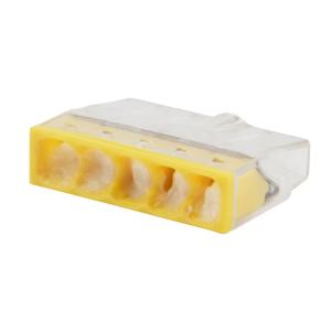 Экспресс-клемма с пастой REXANT СМК 2273-245, 5-проводная 0.5-2.5 мм², прозрачная (100 шт./уп.)  в Самаре