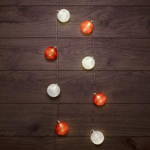 Тайские фонарики Магия 3,5 м, прозрачный ПВХ, 20 LED, теплый белый, питание 2 х АА (батарейки не в комплекте)  в Самаре