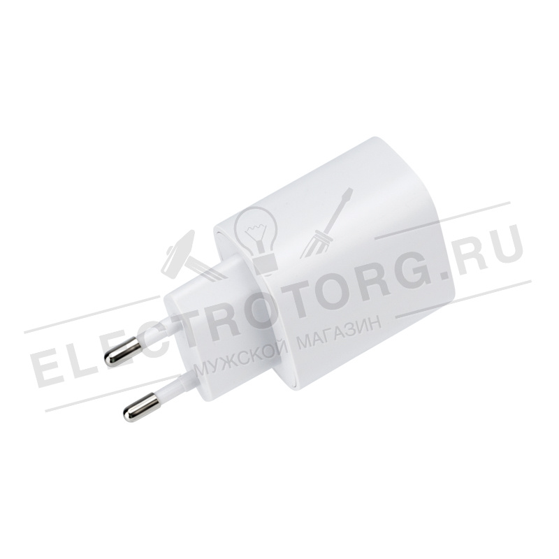 Сетевое зарядное устройство REXANT USB + Type-C, 5V, 2.4 A, белое в Самаре