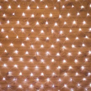 Гирлянда Сеть 1,5х1,5м, прозрачный ПВХ, 150 LED Белые  в Самаре