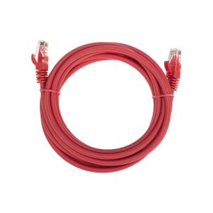 Патч-корд U/UTP CAT 6, RJ45-RJ45, 26AWG, LSZH, красный, 3м REXANT  в Самаре