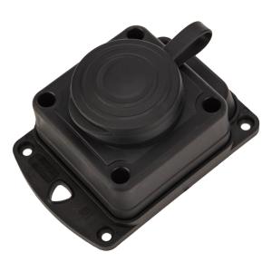 Розетка штепсельная влагозащищенная стационарная ОУ, 2P+PE 230V, 16 А, IP44 каучук PROconnect  в Самаре