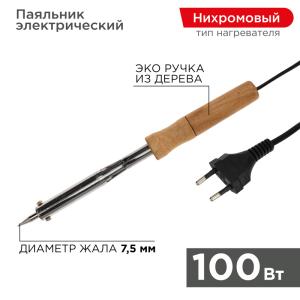 Паяльник с деревянной ручкой, серия WOOD, 100Вт, 230В, блистер PROconnect  в Самаре