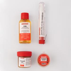 Набор К4 для пайки универсальный (припой, канифоль, паяльный жир, флюс СКФ) REXANT