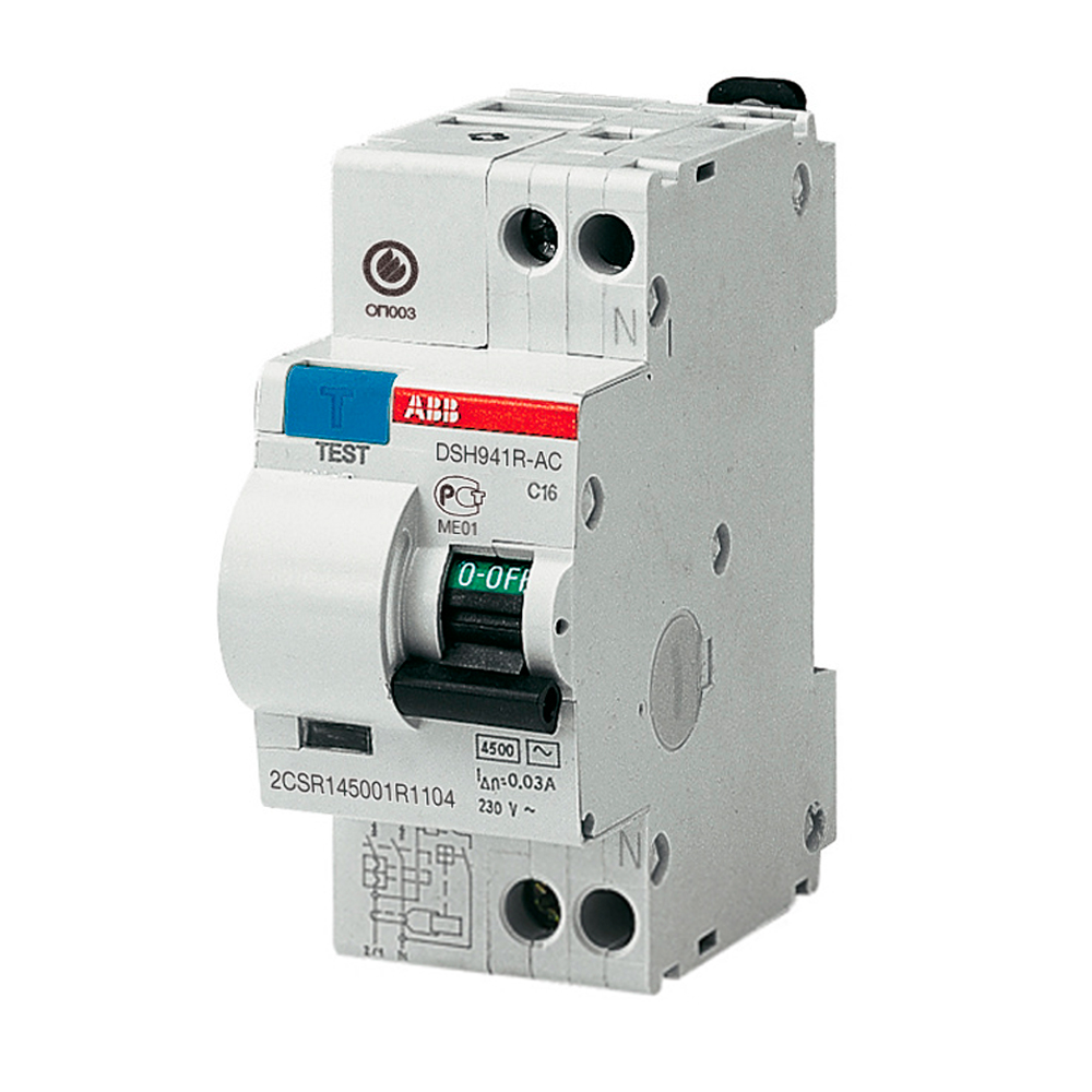 Автоматический выключатель дифференциального тока 2P 10А 30mA 4,5кА 230В (АВДТ) DSH941R AC-C10/0,03 ABB  в Самаре