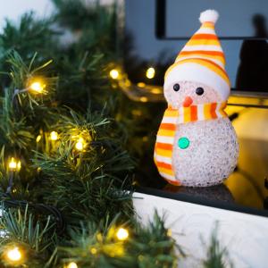 Фигура светодиодная Снеговик 10см, RGB  в Самаре