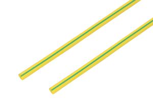 Трубка термоусаживаемая ТУТ нг 6,0/3,0мм, желто-зеленая, упаковка 50 шт. по 1м REXANT  в Самаре