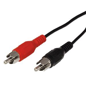 Шнур 2 RCA - 2 RCA, 3м, черный REXANT