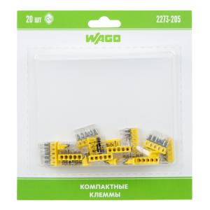 2273-205 Экcпресс-клемма, 5-проводная до 2,5мм², (20шт/уп) WAGO