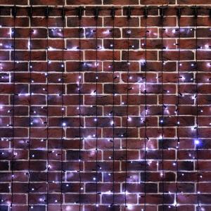 Гирлянда Светодиодный Дождь 2х6м, 768 LED БЕЛЫЙ, черный ПВХ, IP65, постоянное свечение, 230В соединяется NEON-NIGHT (нужен шнур питания 303-500)  в Самаре