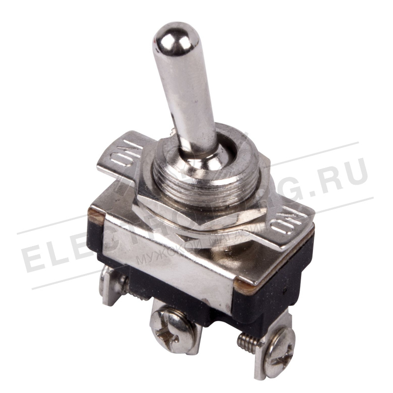 Тумблер 220V 10А (3c) ON-OFF-ON однополюсный Mini (ASW-23) REXANT (в упак. 1шт.) в Самаре
