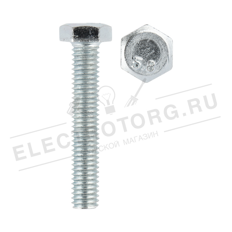 Болт шестигранный KRANZ DIN 933, 6х35, упаковка поставщика ( 24 кг. / 2 700 шт.) в Самаре