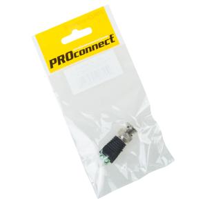 Разъем высокочастотный на кабель,штекер BNC с клеммной колодкой, (1шт.) (пакет) PROconnect