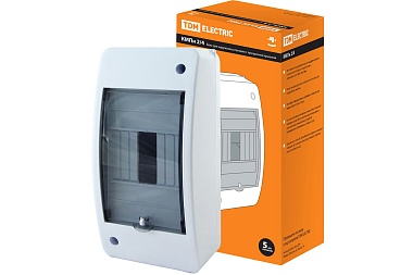 Бокс навесной КМПн 2/4 с крышкой пластик IP42 TDM