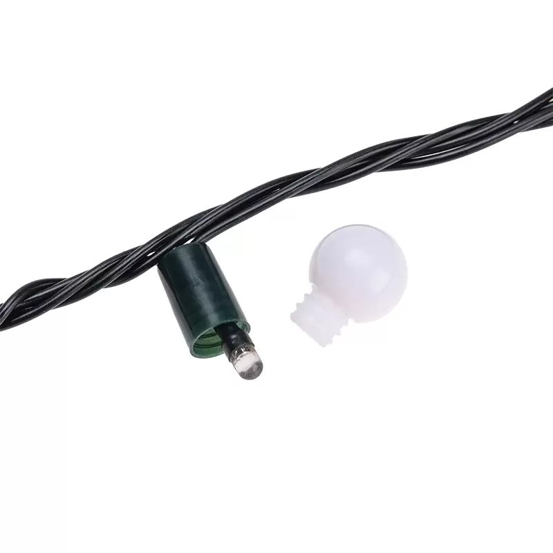 Гирлянда Мультишарики 20м, 200LED, диаметр 15мм, IP44, зеленый провод, свечение мульти (RG/RB), мигание, 230В NEON-NIGHT в Самаре
