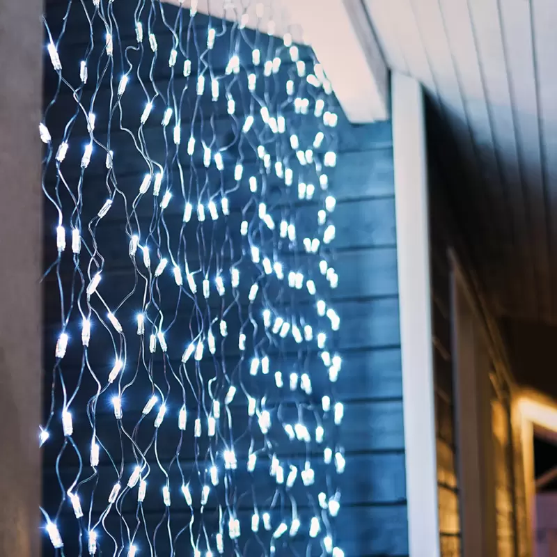 Гирлянда Сеть 2,5х2,5м, черный ПВХ, 432 LED Белые (контроллер в комлекте) в Самаре