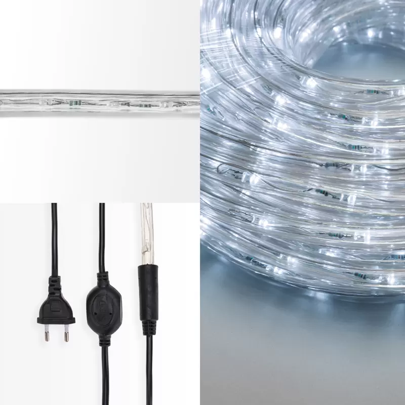 Дюралайт LED, свечение с динамикой (3W), 24 LED/м, белый, 14м в Самаре
