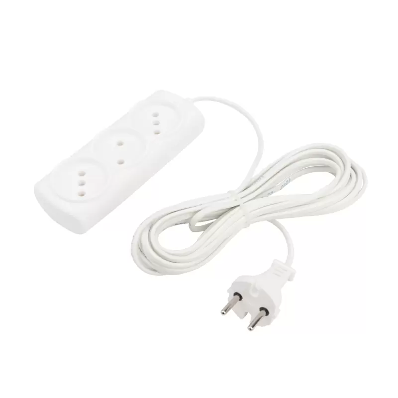 Удлинитель PROconnect STANDARD 3 гнезда, 5 м, 2х0.75 мм², б/з, белый в Самаре