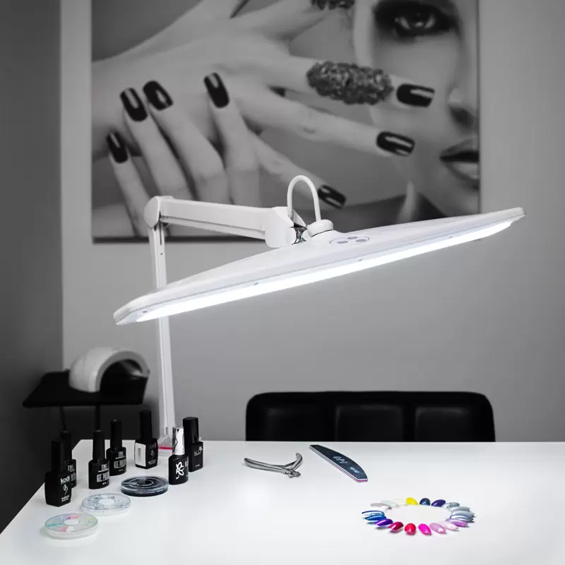 Лампа настольная бестеневая, струбцина, ECO light, 84 SMD LED, сенсорный диммер, белая REXANT в Самаре