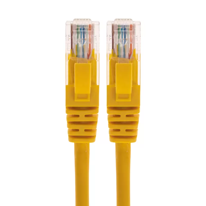 Патч-корд U/UTP, CAT 5e, RJ45-RJ45, 26AWG, LSZH, желтый, 1м REXANT в Самаре
