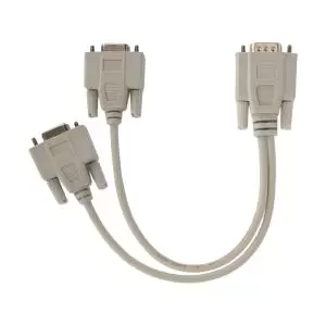Переходник штекер VGA - 2 гнезда VGA, провод REXANT  в Самаре