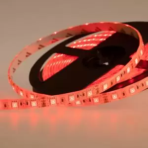 Лента светодиодная 12В, SMD5050, 60 LED/м, RGB, 10мм, 5м, IP65 LAMPER