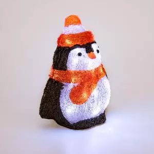 Акриловая светодиодная фигура Пингвиненок 19х14,5х25 см, 20 светодиодов, батарейки 2хAA (не входят в комплект) NEON-NIGHT  в Самаре