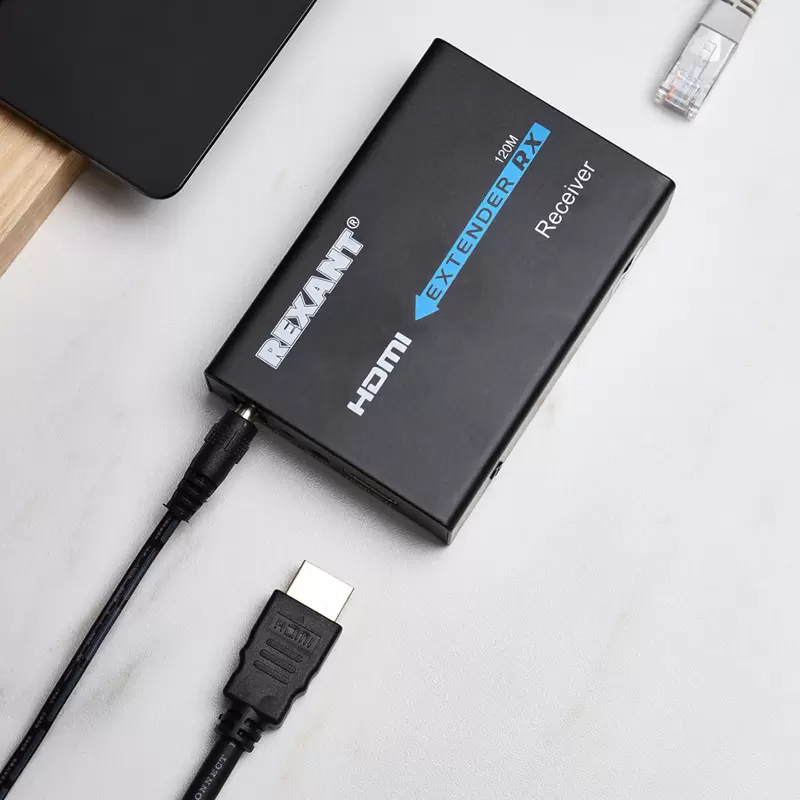 Приемник сигнала HDMI по витой паре RJ-45(8P8C) до 120м (1080p) REXANT в Самаре