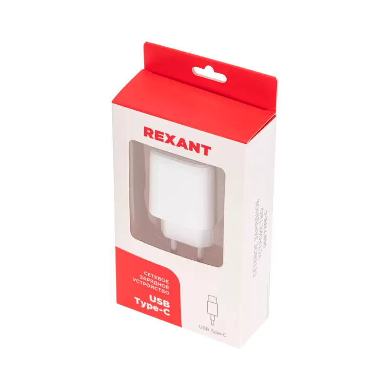 Сетевое зарядное устройство USB QC (20W) + Type C PD (20W), белое REXANT в Самаре