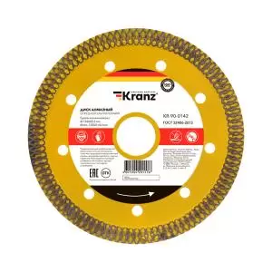 Диск алмазный отрезной ультратонкий 150x22,2x1,6x10 мм KRANZ  в Самаре