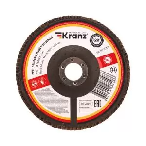 Круг лепестковый торцевой, P40, 150х22,2мм KRANZ