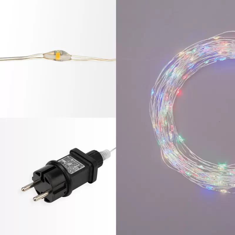Гирлянда Роса с трансформатором 20 м, 200 LED, цвет свечения мультиколор NEON-NIGHT в Самаре