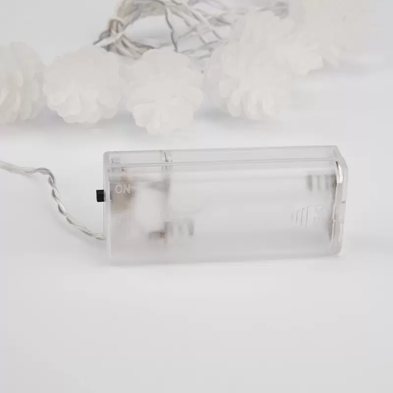 Гирлянда светодиодная Шишки 1,5 м, 10 LED, прозрачный ПВХ, цвет свечения теплый белый, 2 х АА (батарейки не в комплекте) NEON-NIGHT в Самаре