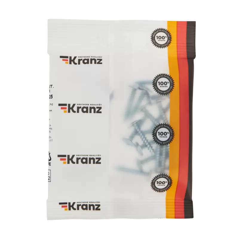 Саморез с прессшайбой KRANZ ПШС острый 4.2х25, пакет (20шт.) в Самаре