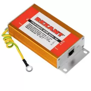 Грозозащита витой пары разъем RJ45 с PoE REXANT  в Самаре
